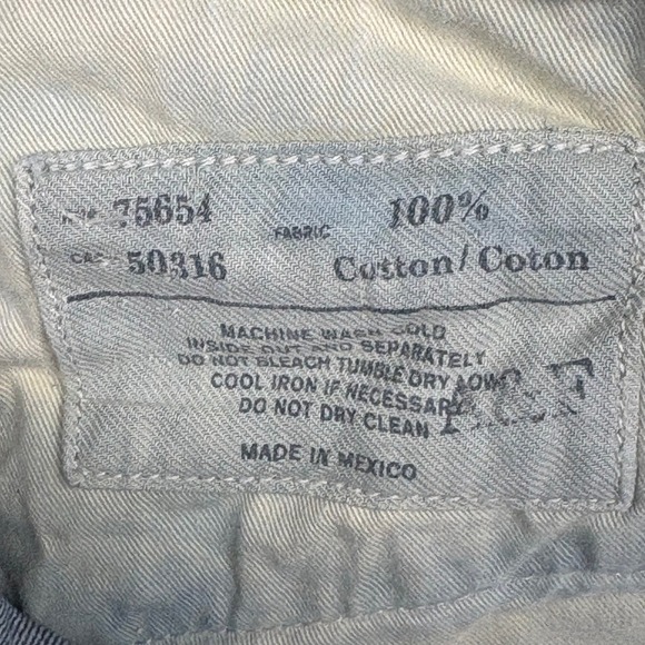 Abercrombie & Fitch Baxter Low Rise Slim Boot Jeans Mens 34x32 Blue Button Fly - Picture 6 of 16